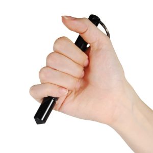 Kubotan Aircraft Grade Aluminum Keychain Self Defense Stick – 5.5" Length, Solid Aluminum Construction, Keyring Included, Available in Black, Red, Silver