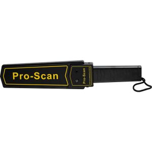 Pro-Scan Handheld Metal Detector Security Scanner – Detects Handguns at 5", Knives at 4", Razor Blades at 2", 9V Battery, Leatherette Holster, Wrist Strap, Lifetime Warranty