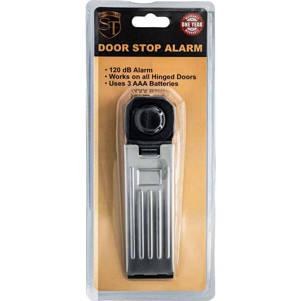 Safety Technology Door Stop Alarm with 120dB Siren – Blocks Entry, Movement Sensor, Low Battery Indicator, 9V Battery, 6.38" x 1.75" - Image 3