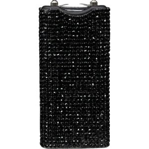 Streetwise RhineStun Keychain Stun Gun 4.5mA – Rhinestone Design, 120-Lumen Flashlight, Rechargeable, Lifetime Warranty, Available in Black, Pink, Silver, 3.25" Compact Size