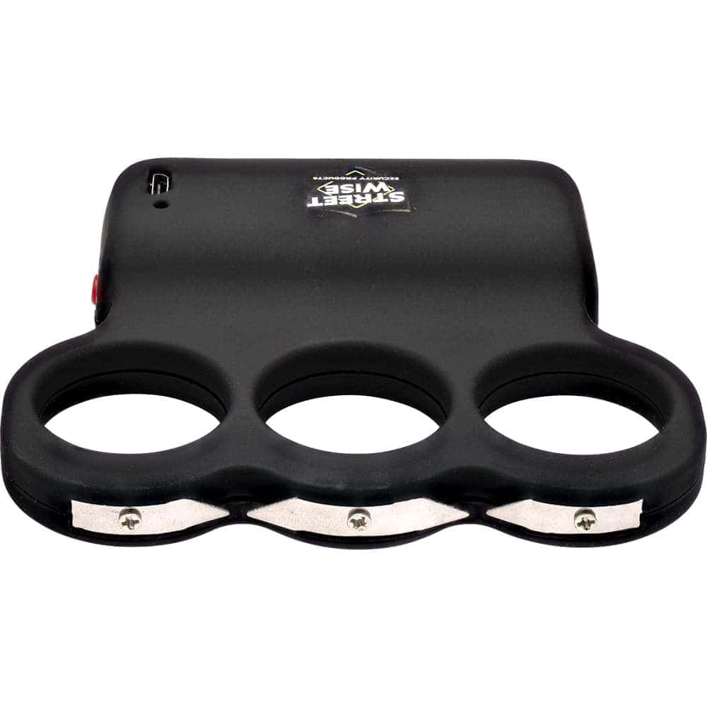 Streetwise TRIPLE Sting Ring 28,000,000 Volt Stun Gun – Triple Stun Zone, Knuckle-Wrap Design, Rechargeable Lithium Battery, Lifetime Warranty, Concealed Carry Stun Device - Image 2