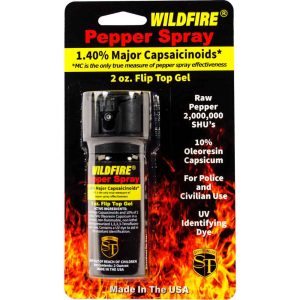 Wildfire 1.4% MC Pepper Gel – 2,000,000 SHU, Gel Stream Formula, 13-15 Ft Range, UV Dye, Flip-Top Actuator, Non-Flammable, Available in 2 oz (18-20 Bursts) and 4 oz (6-8 Bursts)