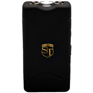 MAGNAVOLT 80,000,000 Volt Stun Gun Flashlight by Safety Technology – 4.4 Milliamp Output, USB-C Rechargeable, 100-Lumen LED, Safety Switch, Nylon Belt Holster, Black or Pink